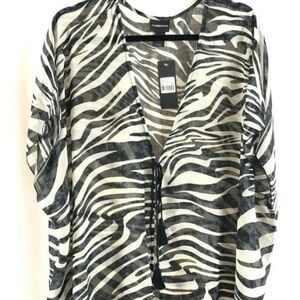 Women’s  swimsuits coverup wrap wild zebra